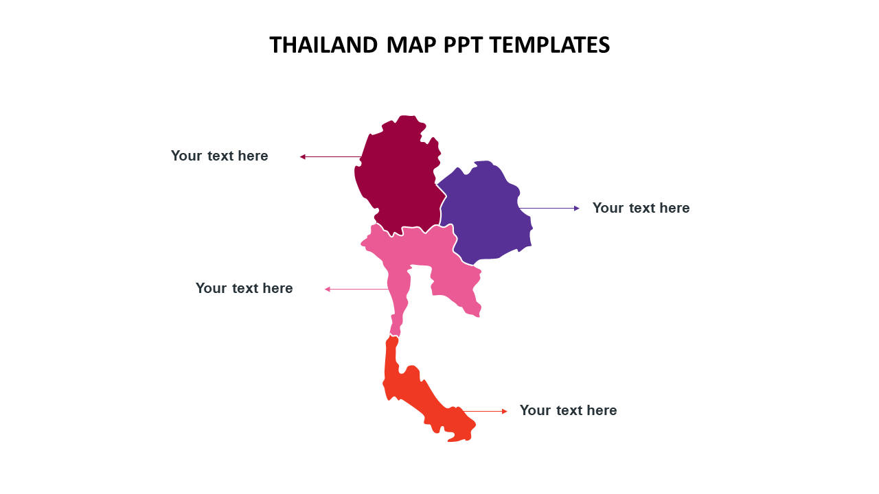 thailand map ppt templates